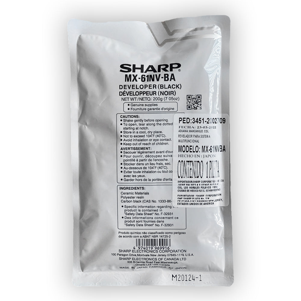 Revelador Original Sharp MX-61NV