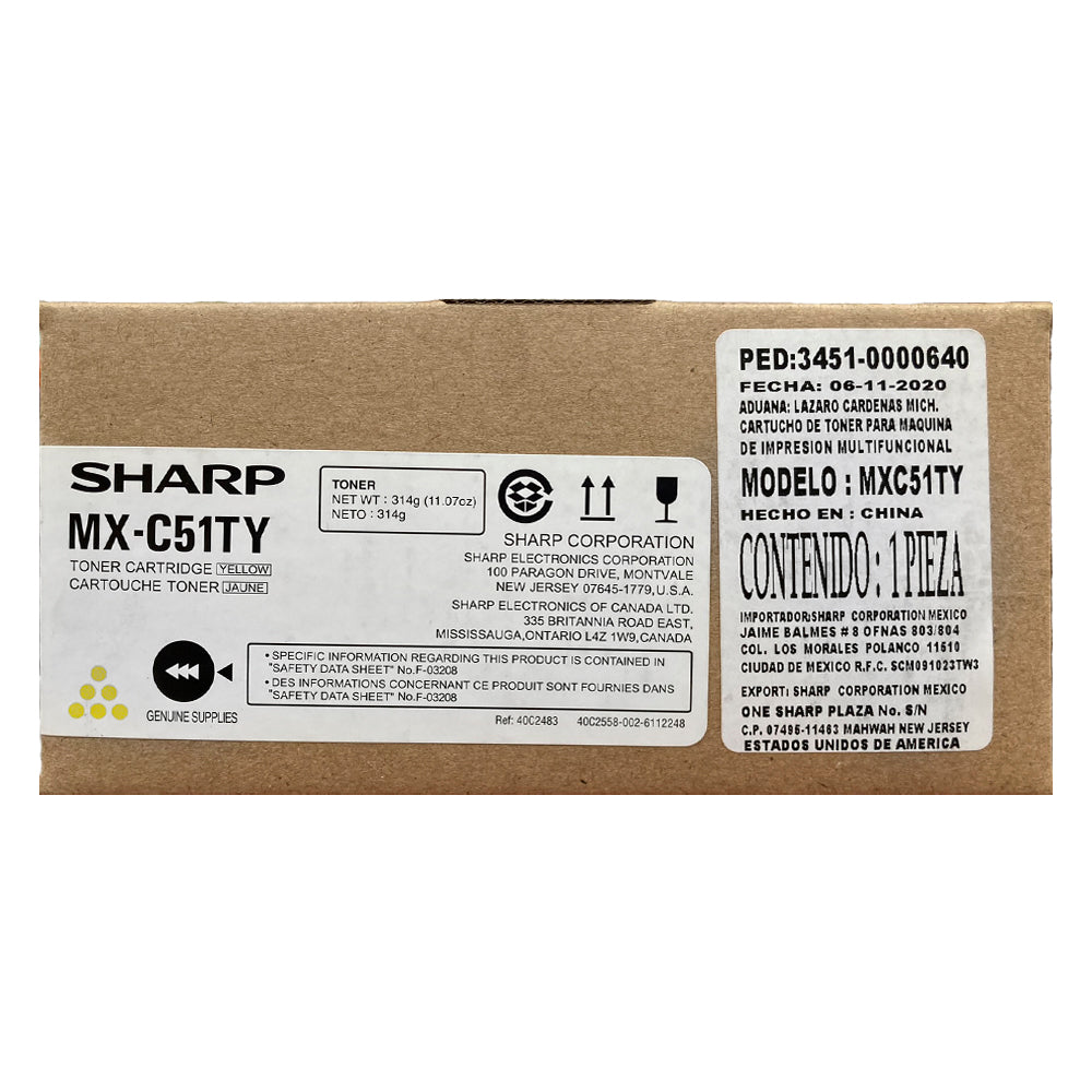 Cartucho de Tóner Sharp MX-C51T