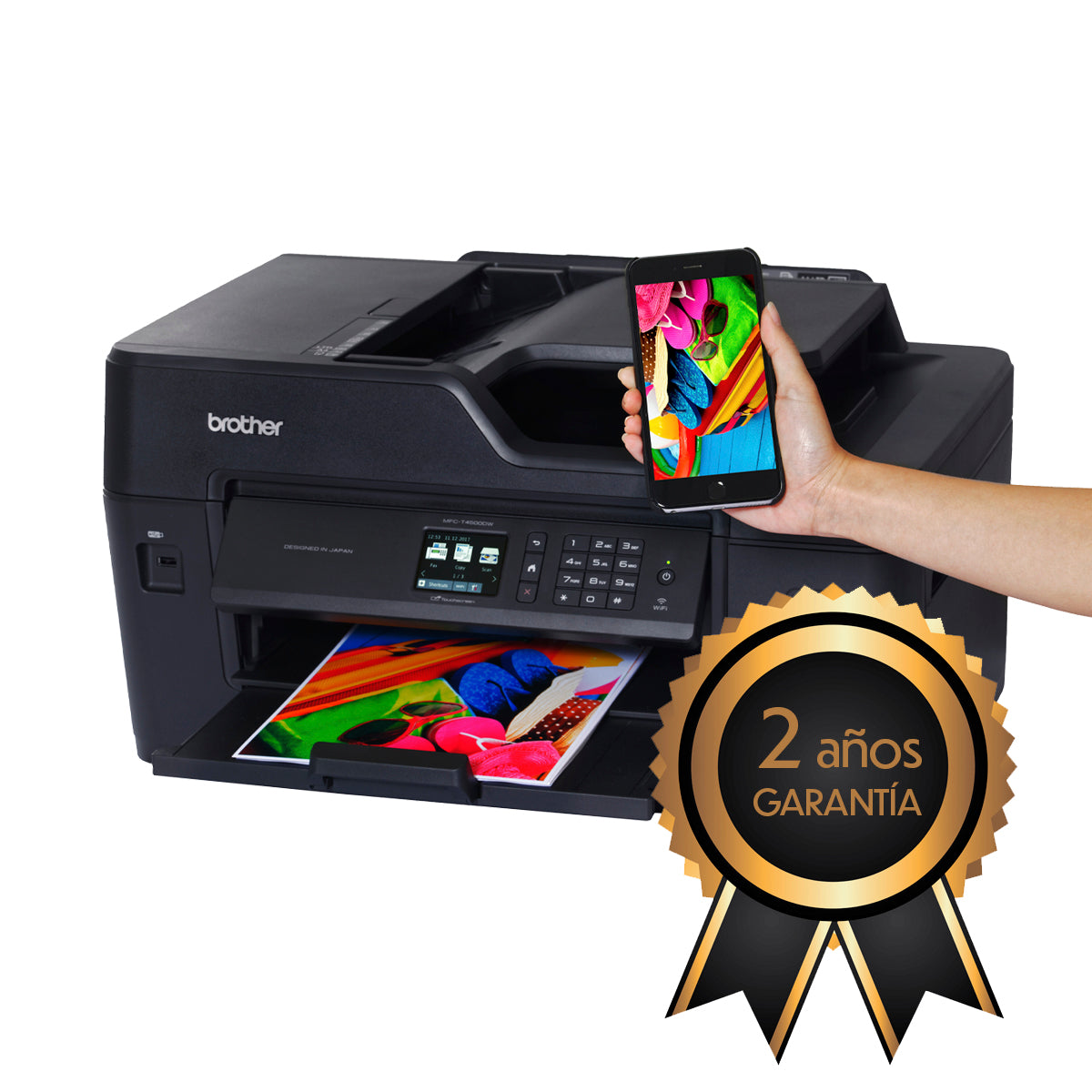Impresora Multifuncional de inyección de tinta a color MFC-T4500DW InkBenefit Tank