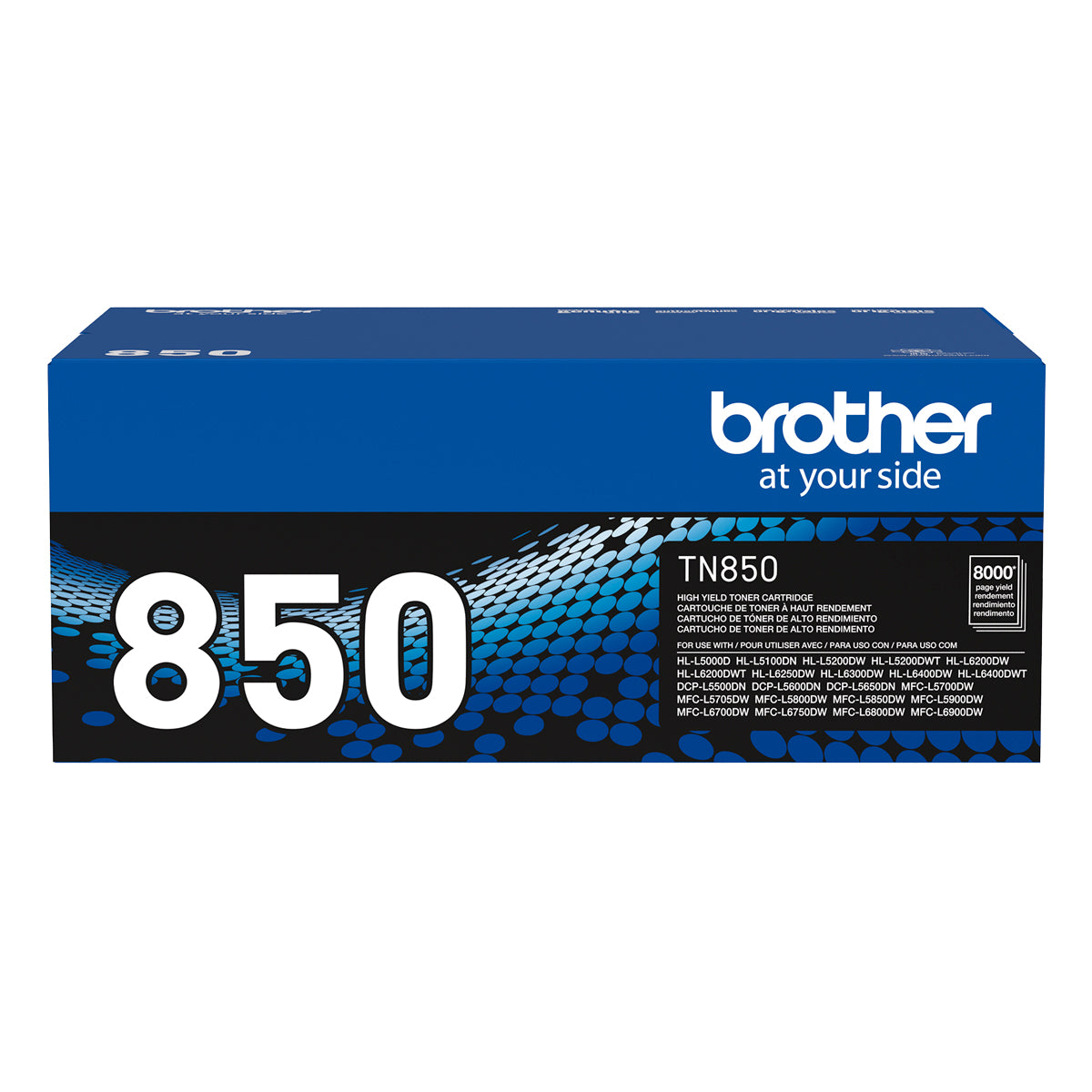 Cartucho de Toner de Ultra Alto Rendimiento TN-850 Brother (8,000 páginas)