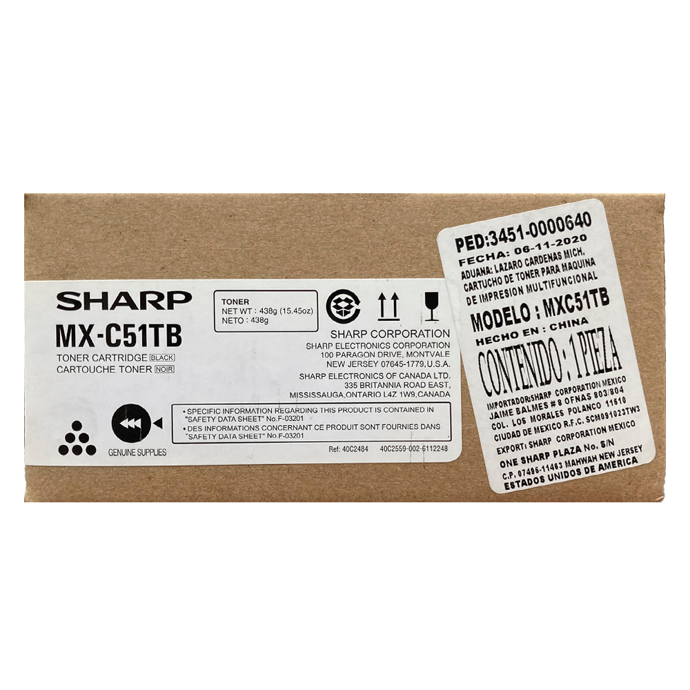 Cartucho de Tóner Sharp MX-C51T